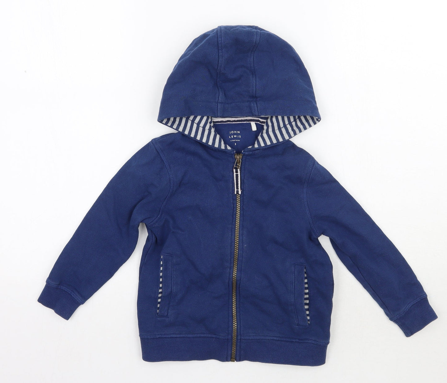 John Lewis Boys Blue   Jacket Coat Size 3 Years