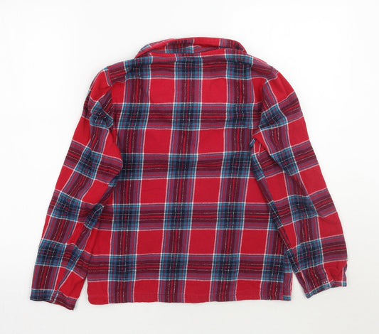 Debenhams Womens Red Check  Top Pyjama Top Size 10