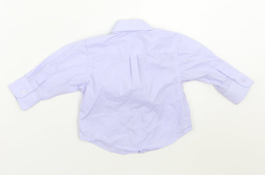 James morgan Boys Purple   Basic Button-Up Size 12 Months