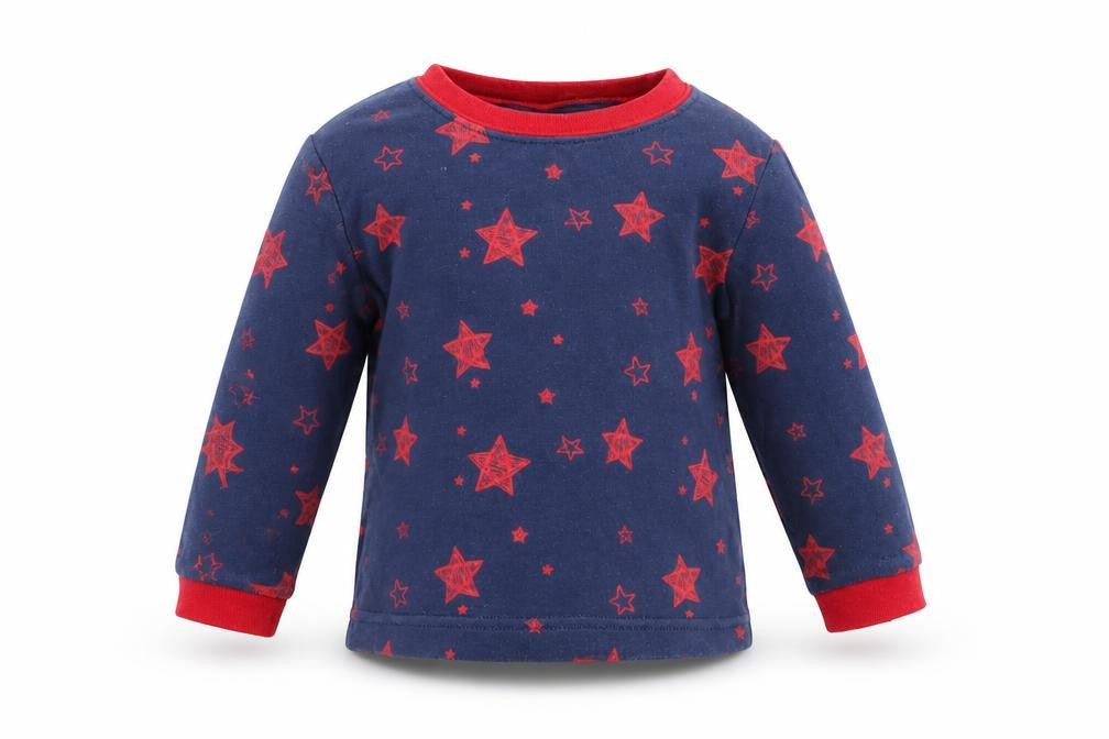 George Boys Blue Geometric  Basic T-Shirt Size 9-12 Months