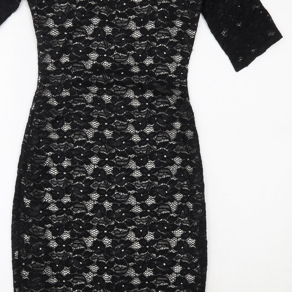 Goddess Womens Black   Bodycon  Size 8