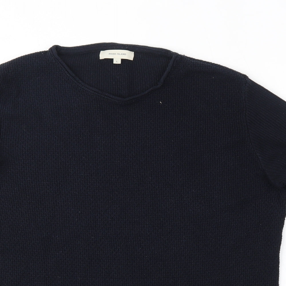 River Island Womens Blue   Pullover Jumper Size L