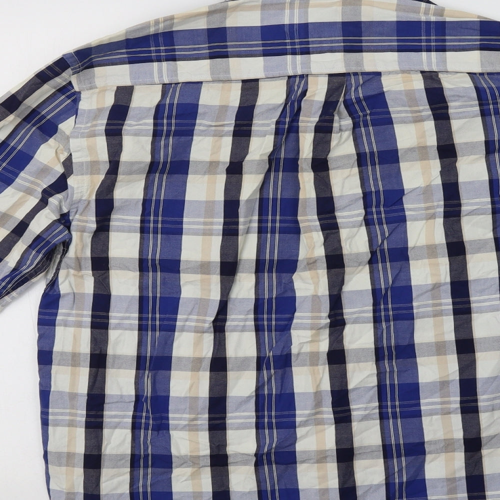 Matalan Mens Blue Check   Button-Up Size M