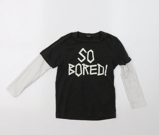 George Boys Green Colourblock  Basic T-Shirt Size 5-6 Years