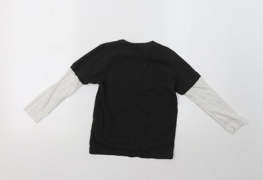George Boys Green Colourblock  Basic T-Shirt Size 5-6 Years