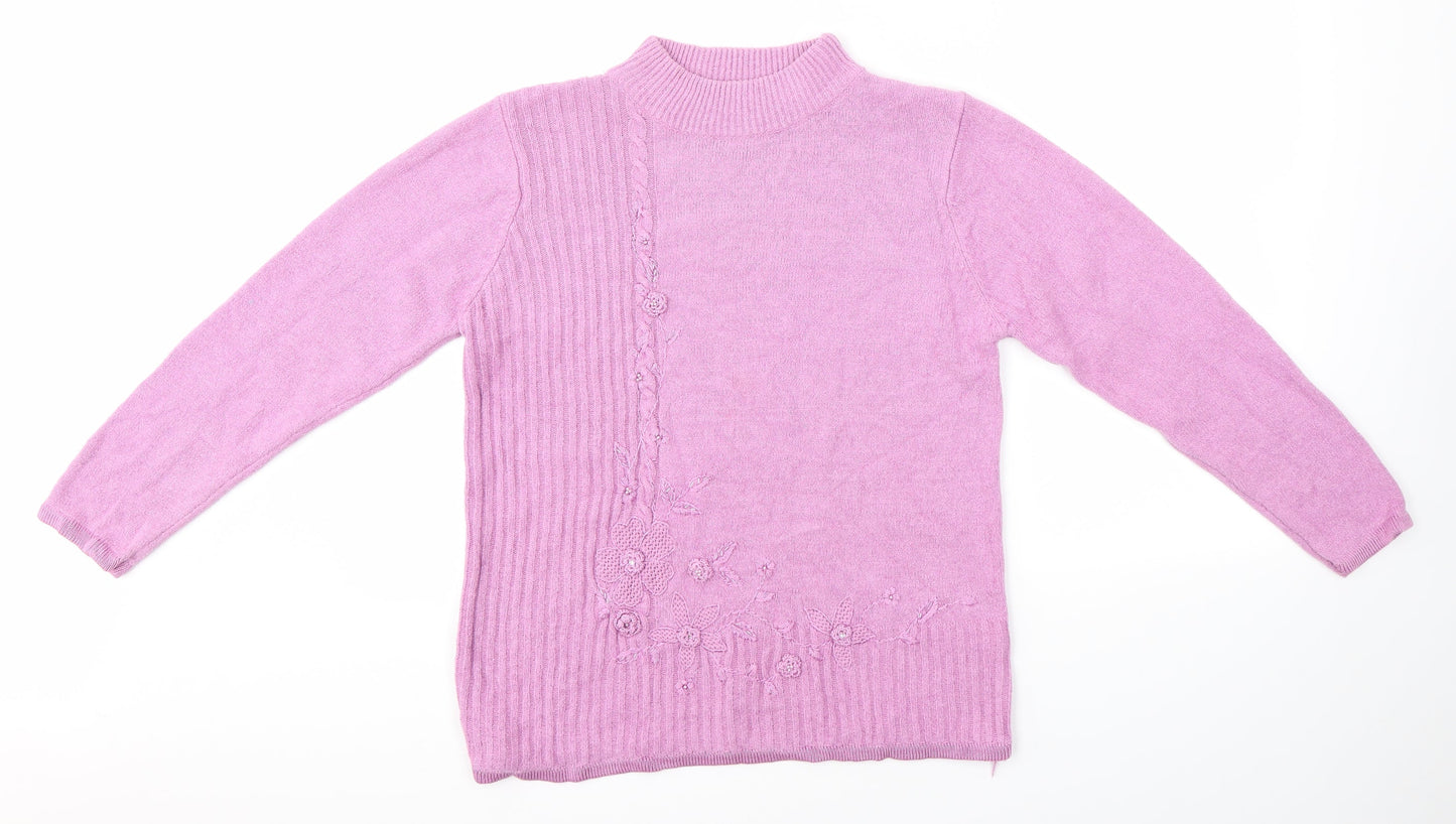 Fay Louise Womens Purple   Pullover Jumper Size M