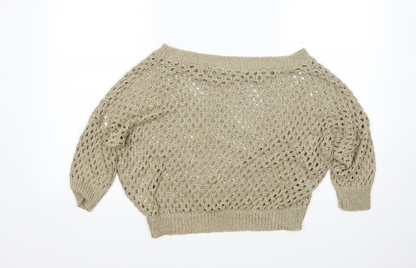 Internacionale Womens Gold   Pullover Jumper Size M