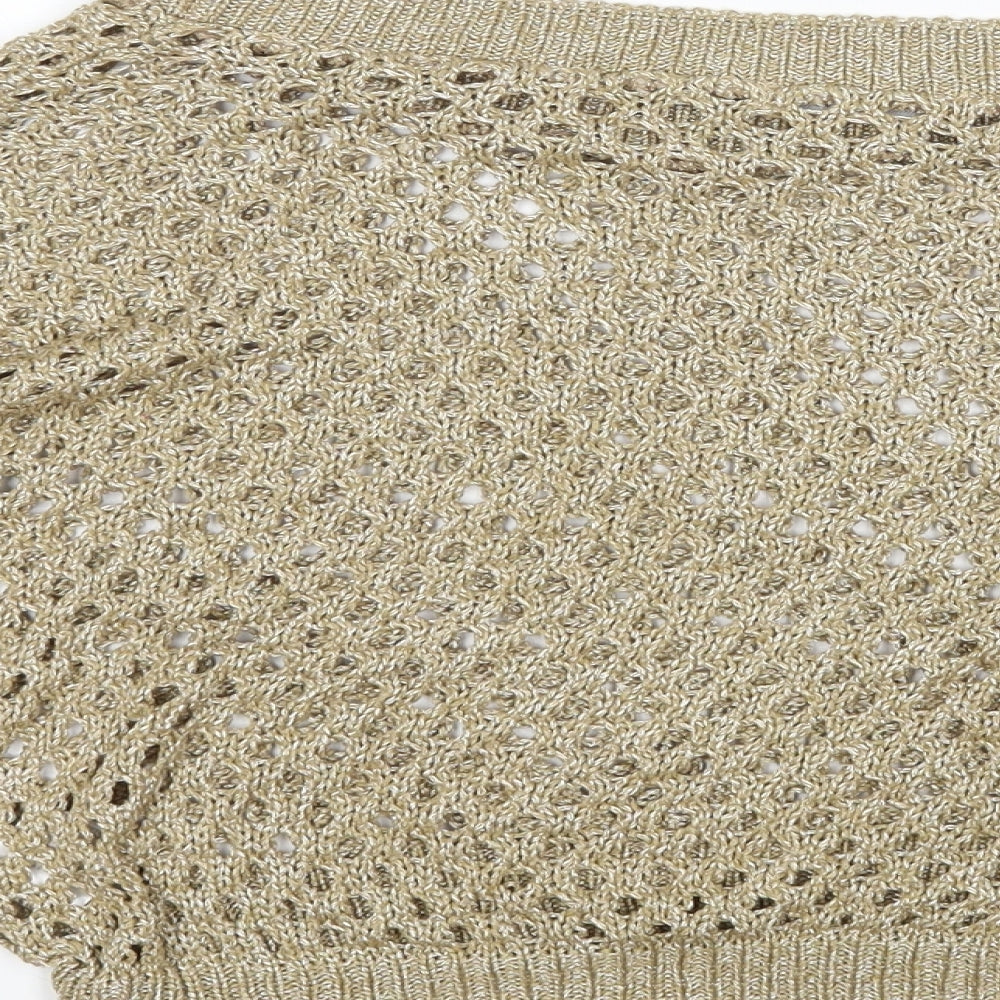Internacionale Womens Gold   Pullover Jumper Size M