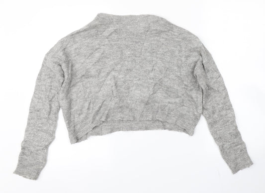 LARA KNIT Womens Grey   Pullover Jumper Size M