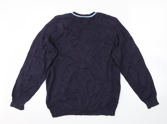 MAGICFIT Mens Blue   Pullover Jumper