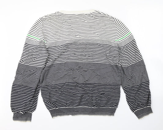 Preworn Mens Multicoloured Striped  Pullover Jumper Size L