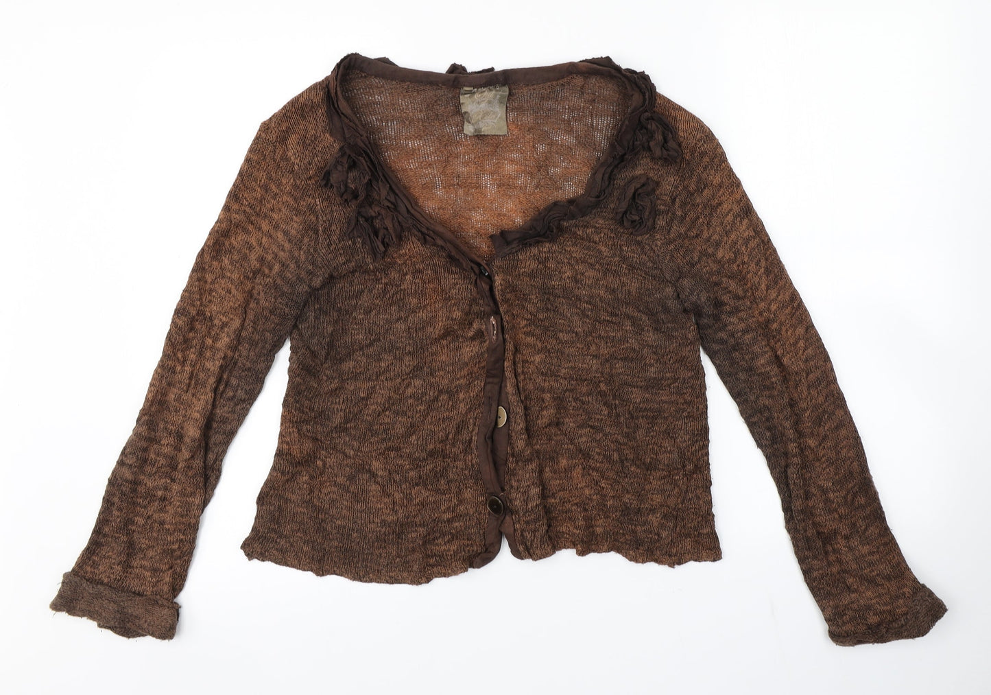 Preworn Womens Brown   Cardigan Jumper Size 2