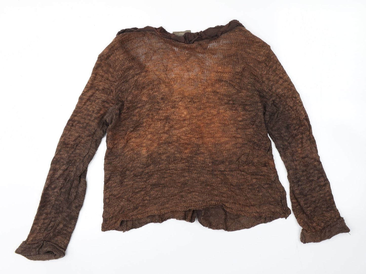Preworn Womens Brown   Cardigan Jumper Size 2