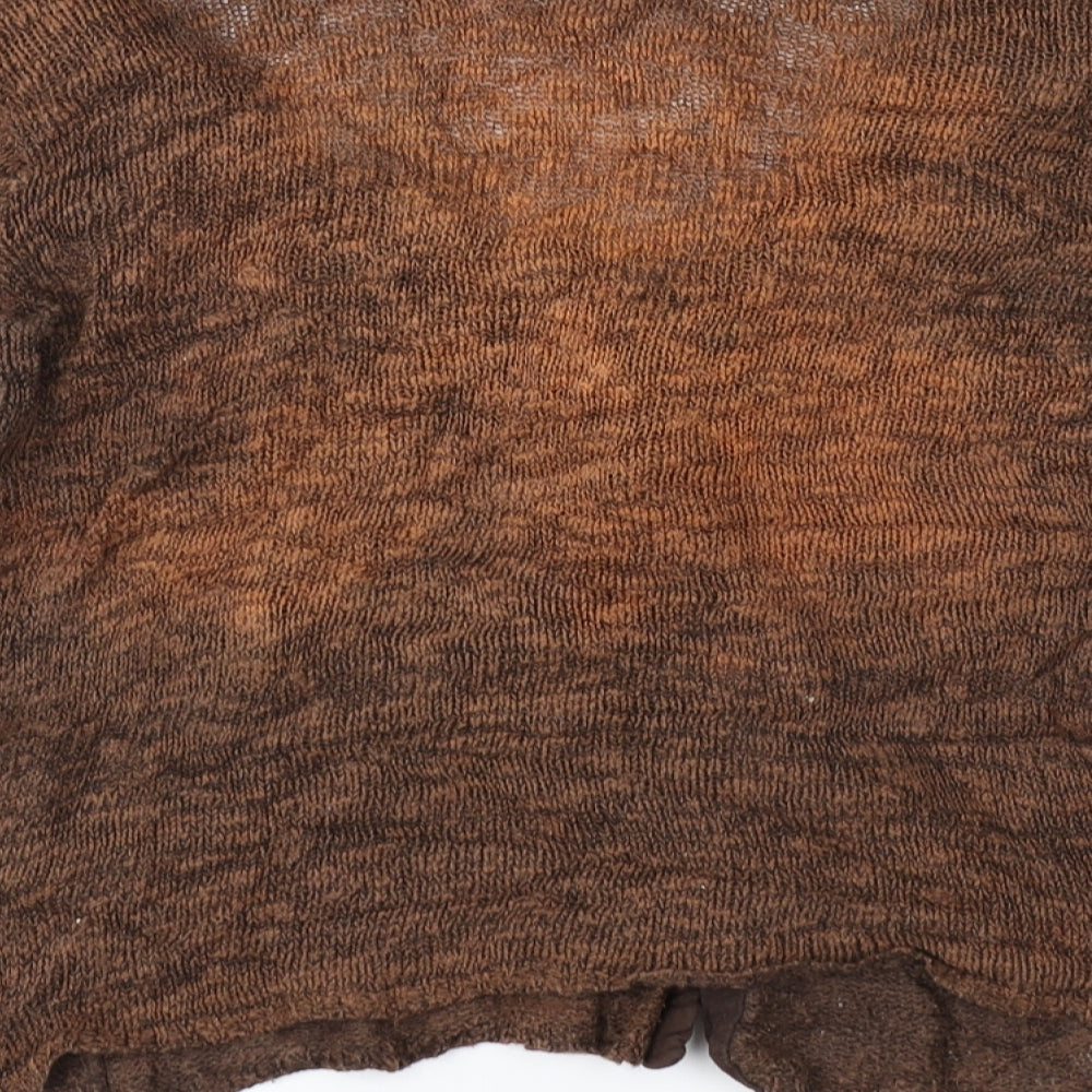 Preworn Womens Brown   Cardigan Jumper Size 2