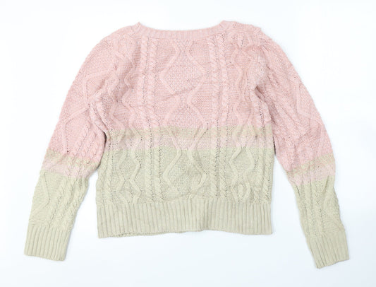 KATSUMI Womens Multicoloured Argyle/Diamond  Pullover Jumper Size L