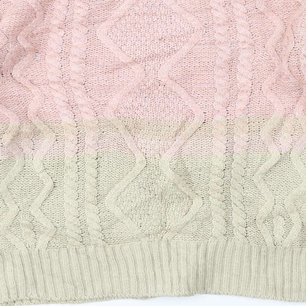 KATSUMI Womens Multicoloured Argyle/Diamond  Pullover Jumper Size L