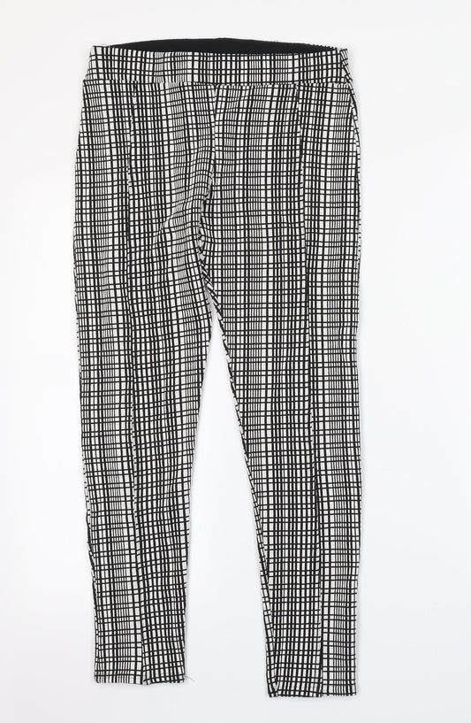 Jane Norman Womens Multicoloured Check  Trousers  Size 10 L25 in