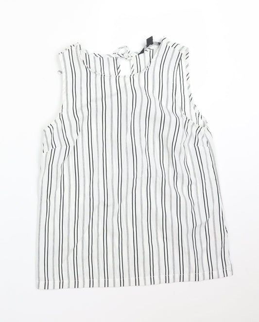 New Look Womens Multicoloured Striped  Basic Tank Size 8