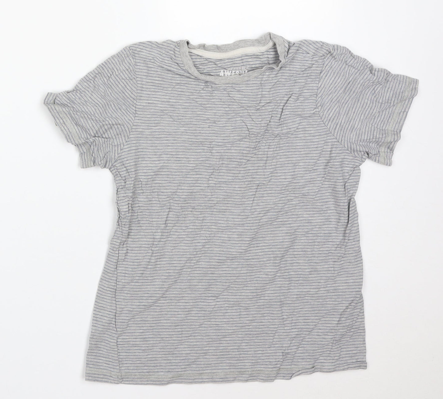 F&F Boys Multicoloured Striped  Basic T-Shirt Size 10-11 Years