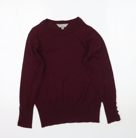 Dorothy Perkins Womens Red  Knit Pullover Jumper Size 8