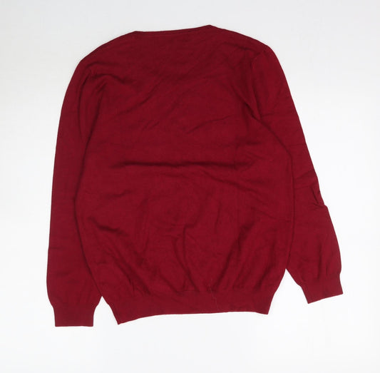 Autonomy Womens Red  Knit Pullover Jumper Size M
