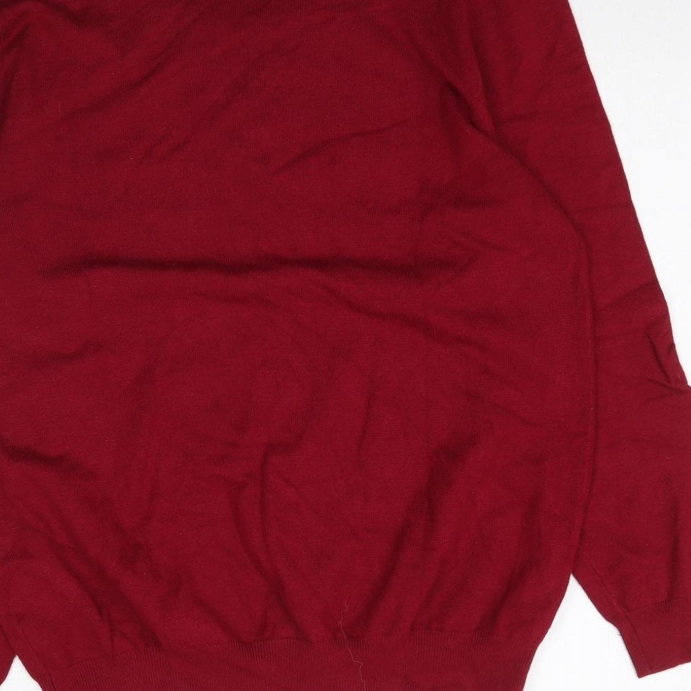 Autonomy Womens Red  Knit Pullover Jumper Size M