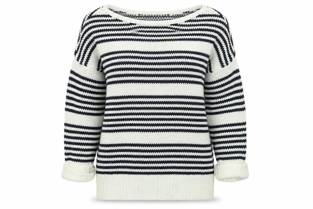 Topshop Womens Multicoloured Striped Knit Pullover Jumper Size 8