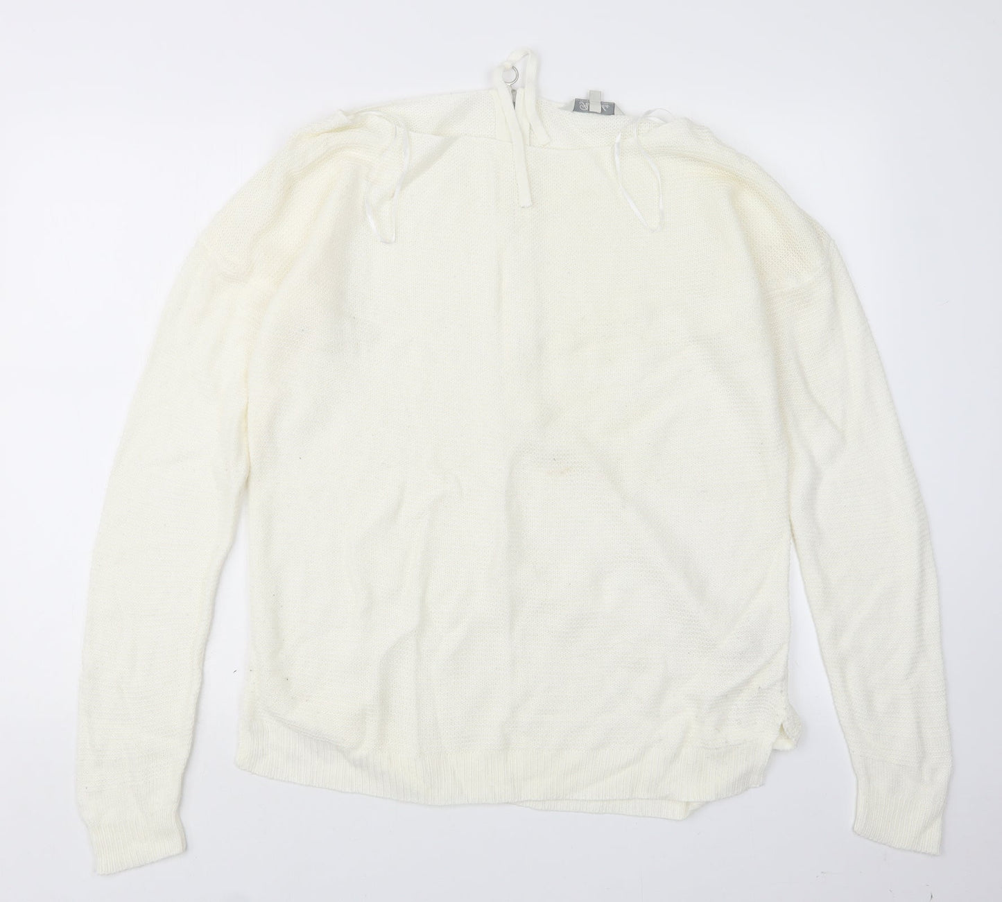 Peacocks Womens Ivory  Knit Pullover Jumper Size M