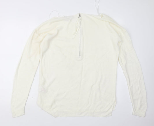 Peacocks Womens Ivory  Knit Pullover Jumper Size M
