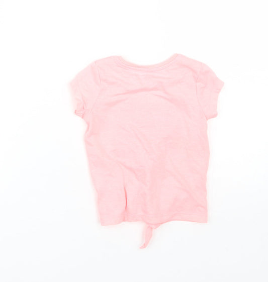 Disney Girls Pink   Basic T-Shirt Size 9-12 Months  - Minnie Mouse