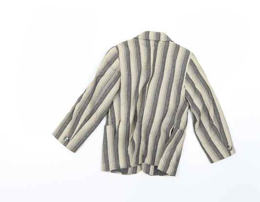 truetex Girls Multicoloured Striped  Jacket Blazer Size 2 Years