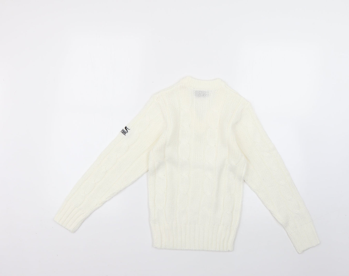 Slazenger Girls White   Pullover Jumper Size 9-10 Years