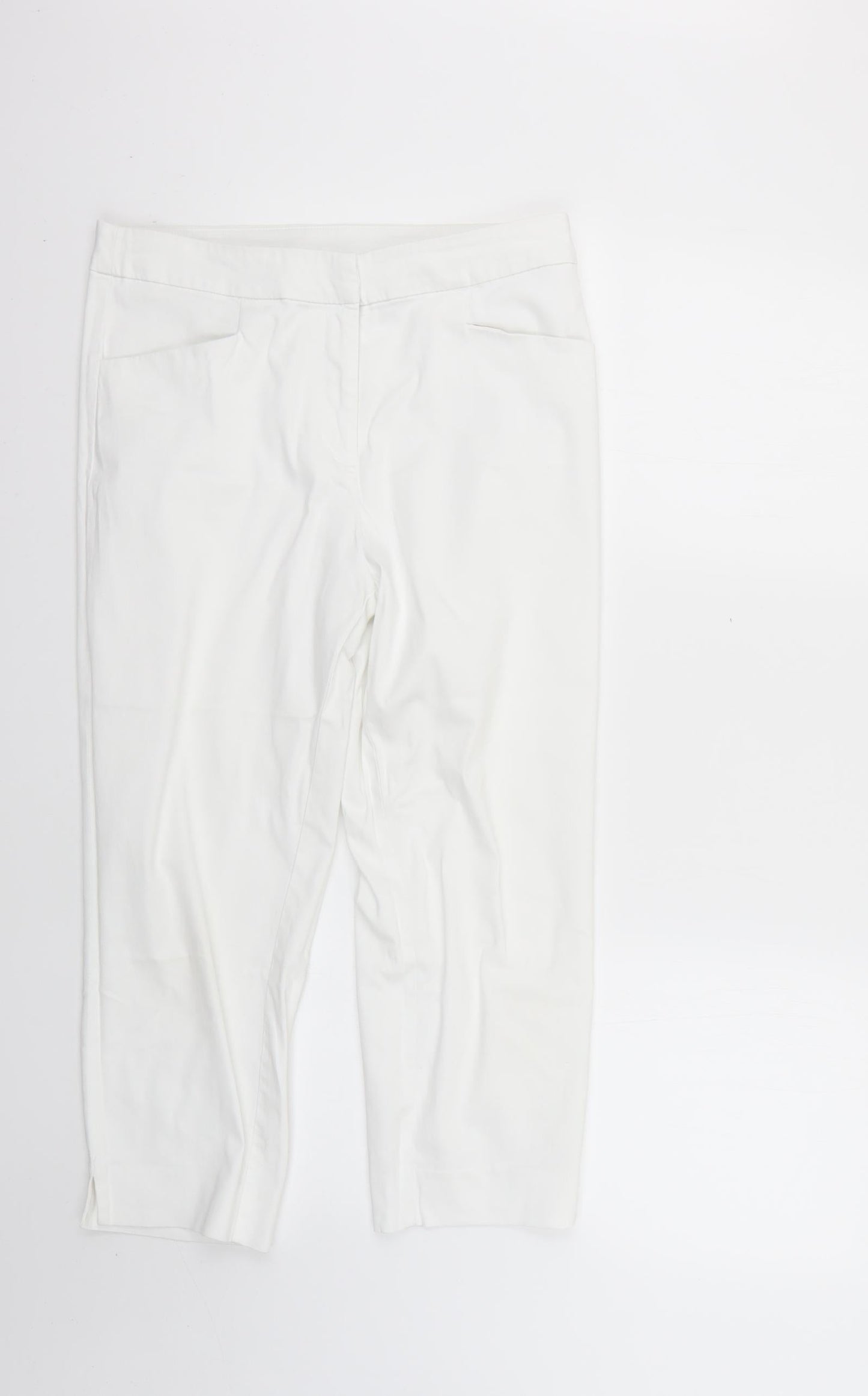 Preworn Womens White   Cropped Jeans  L21 in