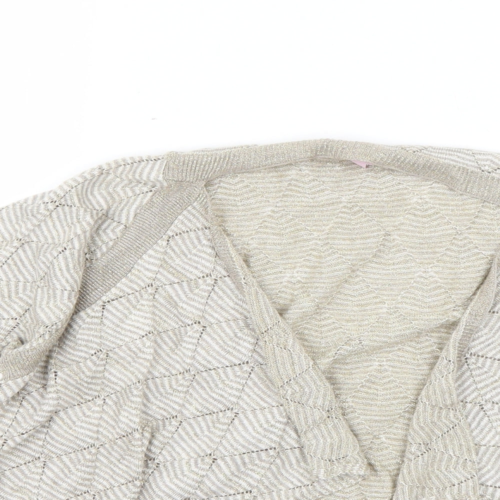 Per Una Womens Beige   Cardigan Jumper Size 14