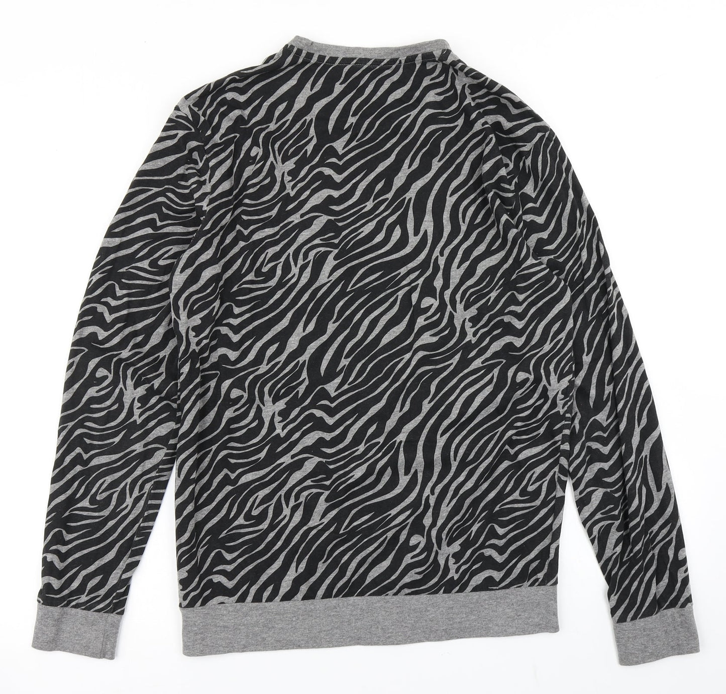 NEXT Womens Black Animal Print  Basic T-Shirt Size S