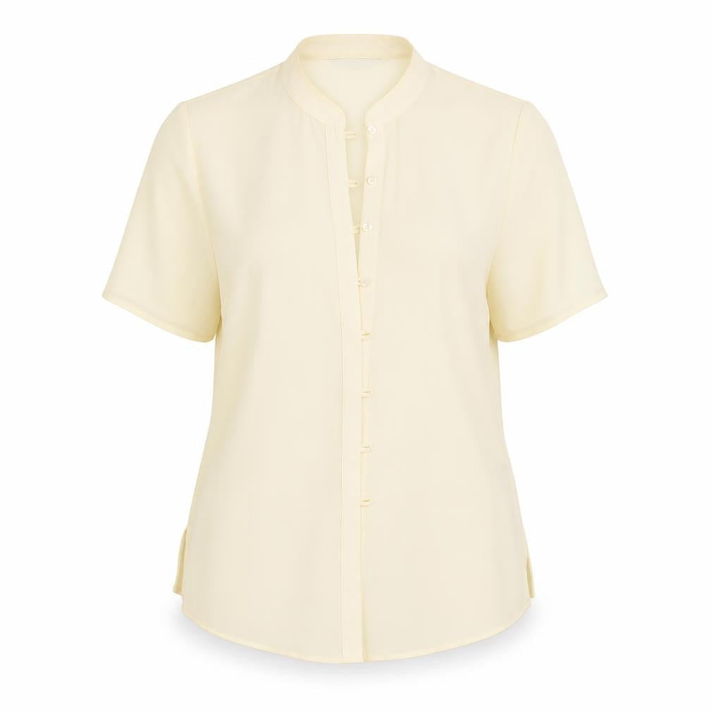 M&S Womens Ivory   Basic Button-Up Size 12
