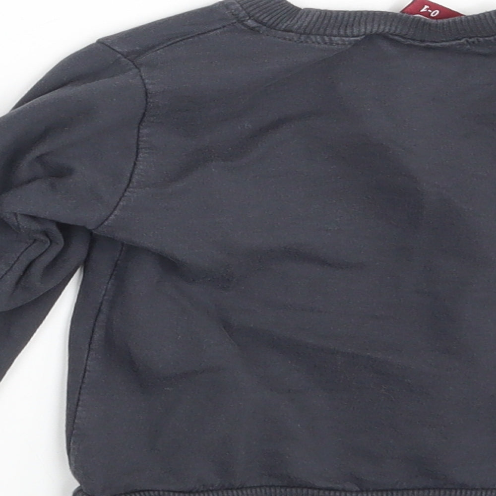 Atabay Baby Grey   Basic T-Shirt Size 9-12 Months
