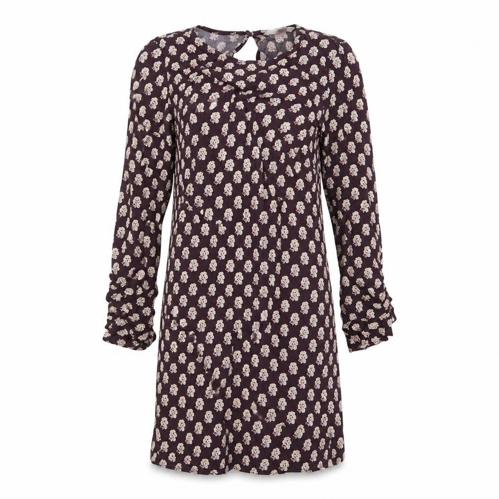 H&M Womens Purple Floral  Shirt Dress  Size 10