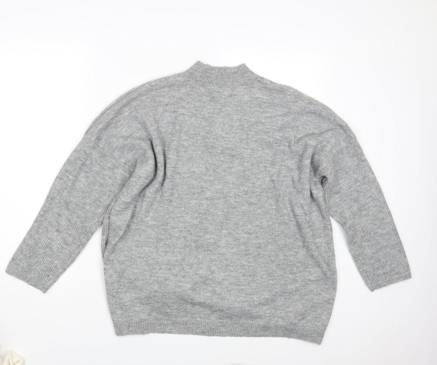 Peacocks Womens Grey  Knit Pullover Jumper Size L