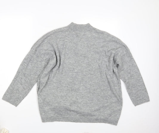 Peacocks Womens Grey  Knit Pullover Jumper Size L