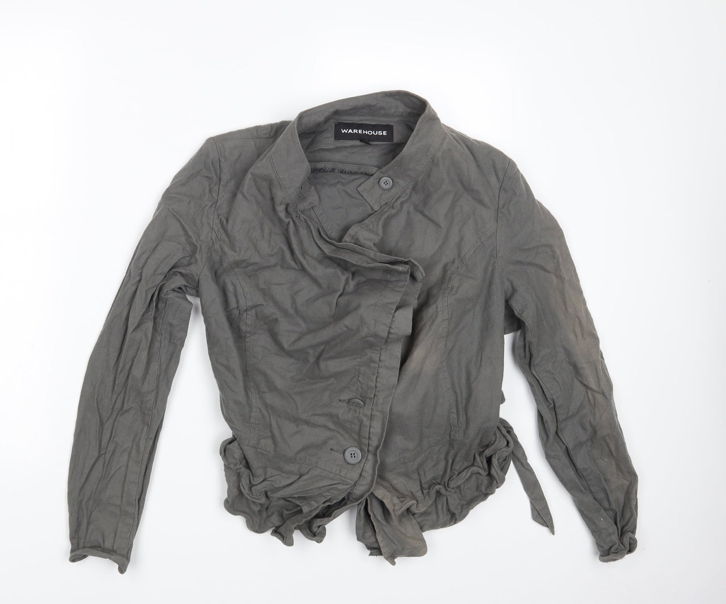 Warehouse Womens Grey   Jacket Coat Size 12