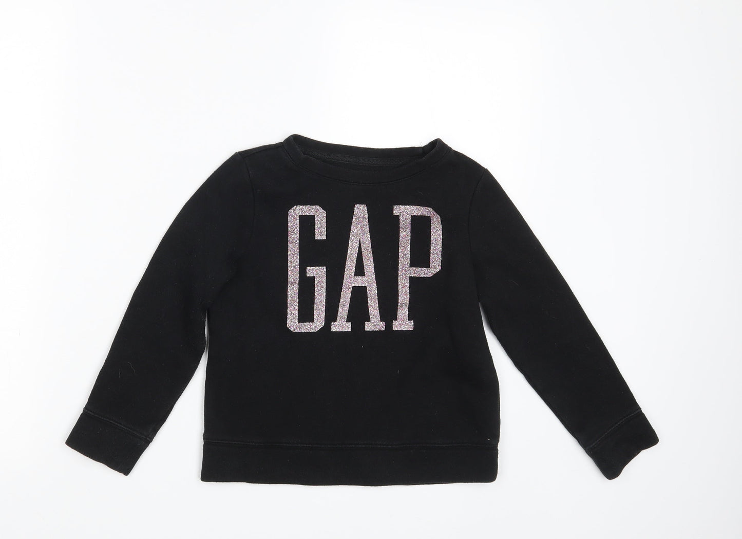 Gap Girls Black   Pullover Sweatshirt Size 6-7 Years