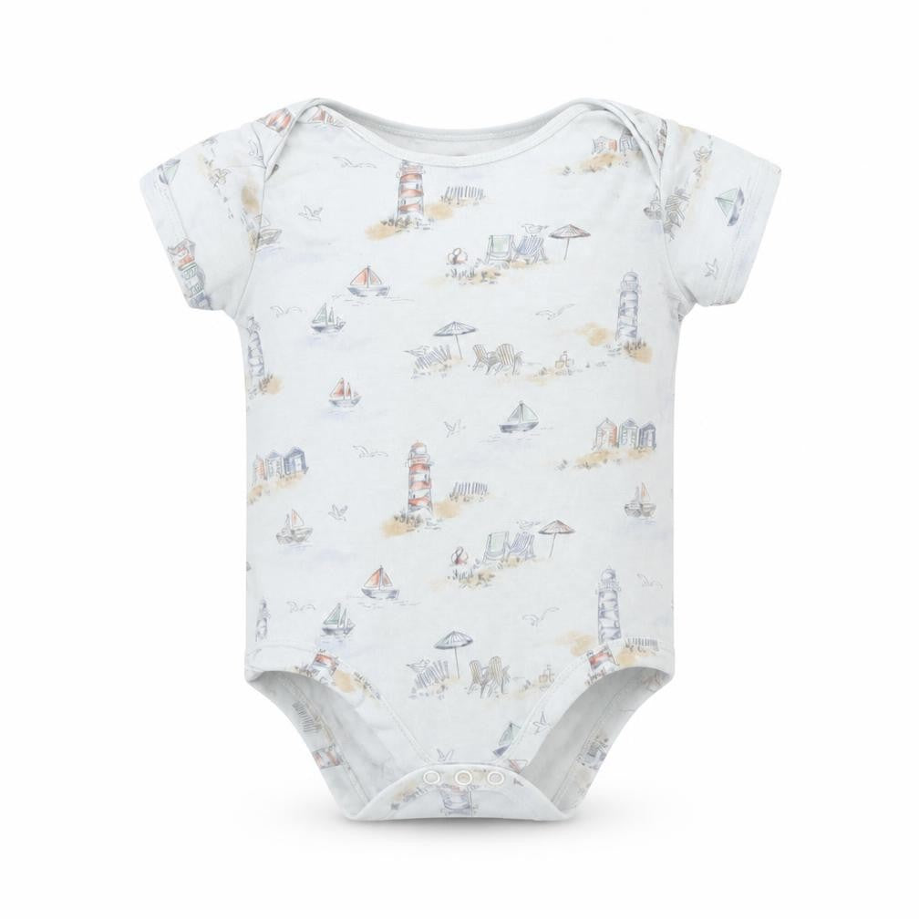 TU Baby Grey Spotted  Babygrow One-Piece Size 12 Months  - beach