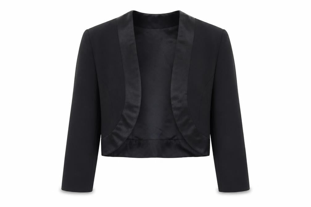 Richards Womens Black   Jacket  Size 8  - Shoulder Pads