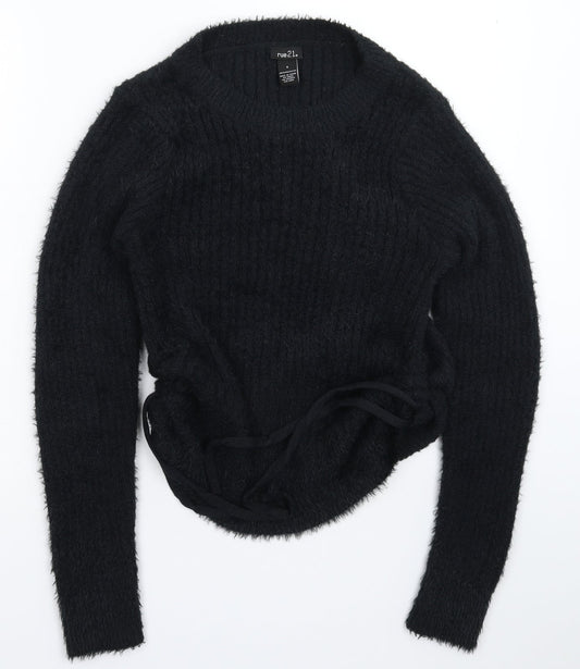 rue21 Womens Black  Knit Pullover Jumper Size S