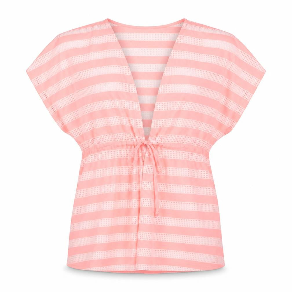 Ocean Club Womens Pink Striped  Cardigan Jumper Size 16