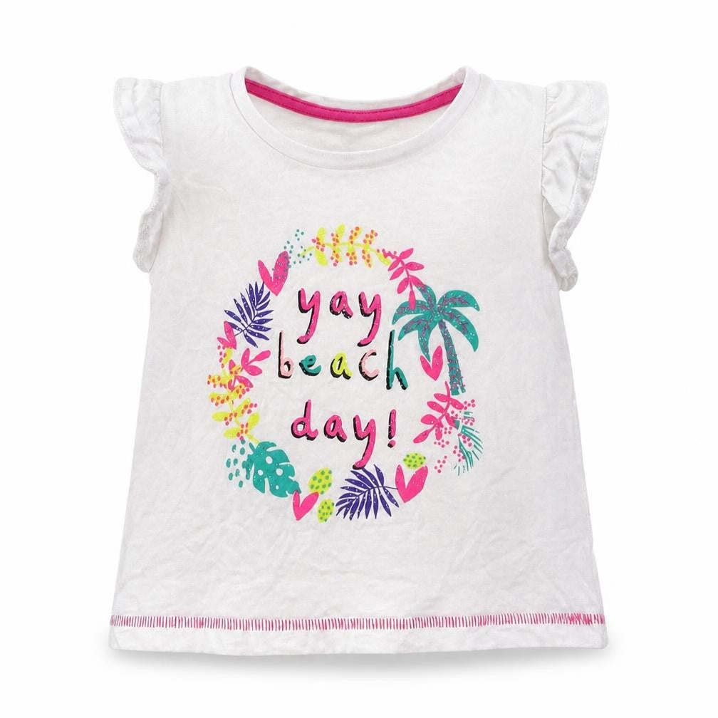 Matalan Girls White   Basic T-Shirt Size 18-24 Months