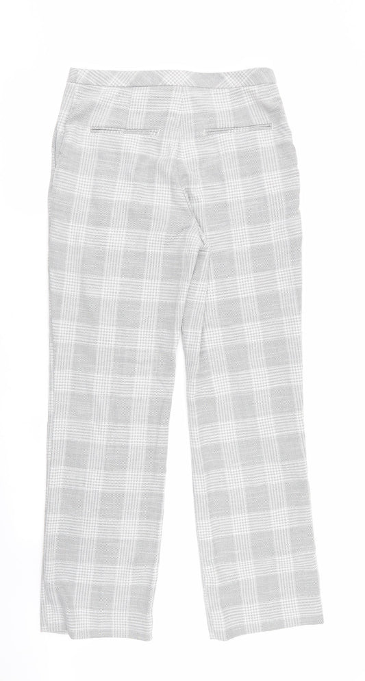 H&M Womens Multicoloured Check  Trousers  Size 12 L31 in