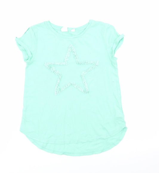 Gap Girls Green   Basic T-Shirt Size 8 Years