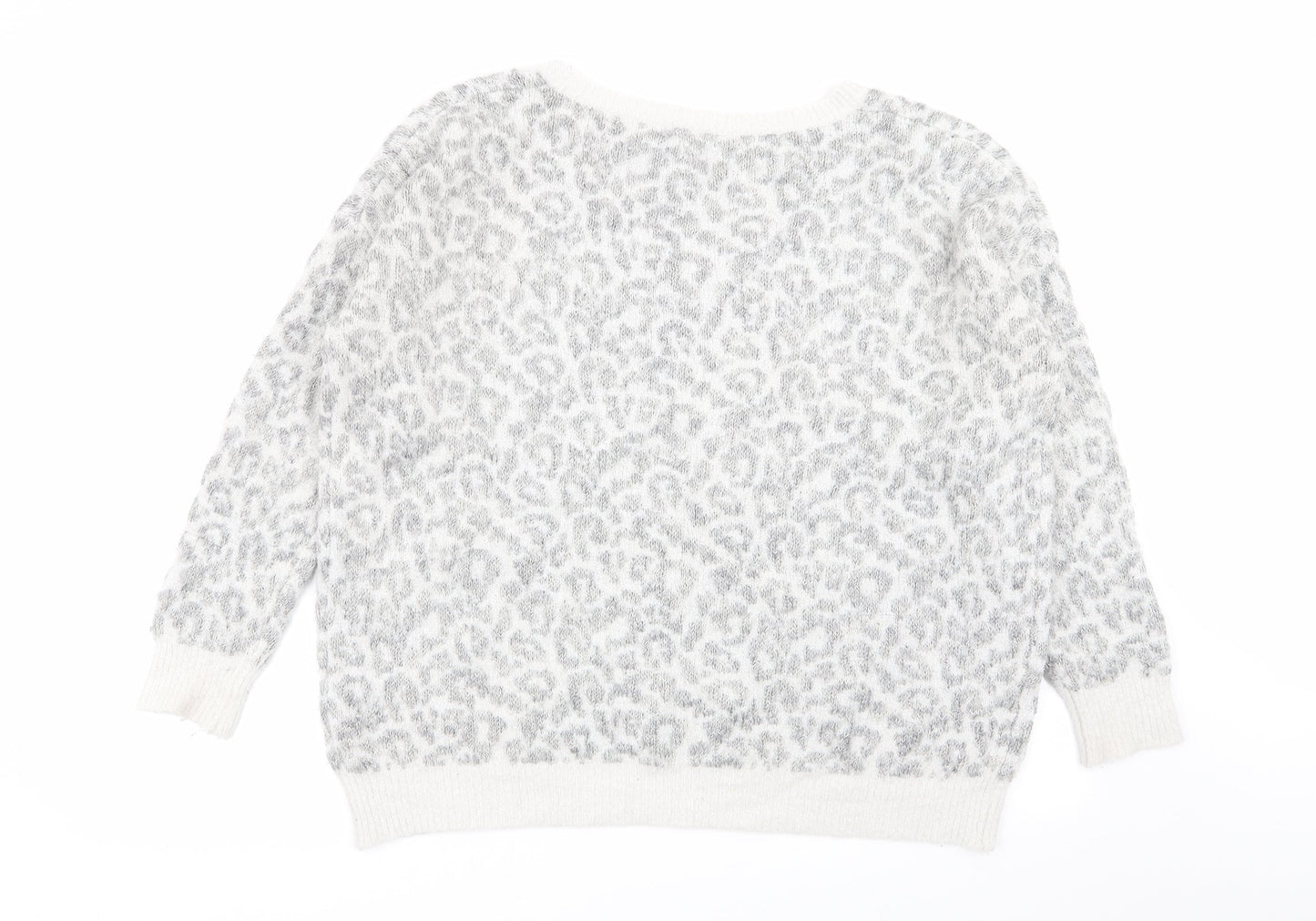 New Look Womens Multicoloured Animal Print  Pullover Jumper Size 12